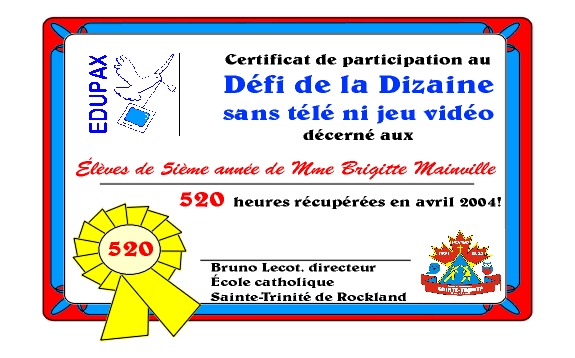Certificat Rockland